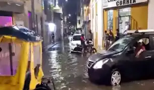 Piura: calles terminan inundadas tras lluvias de más de 10 horas