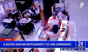 Piura: a golpes asaltaron a comensales y trabajadores de un restaurante
