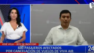 Jefe de Indecopi explica situación de pasajeros afectados por aerolínea Viva Air