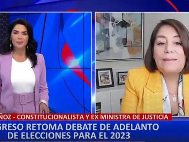 Exministra Delia Muñoz señala que posiblemente las elecciones sean en abril de 2024