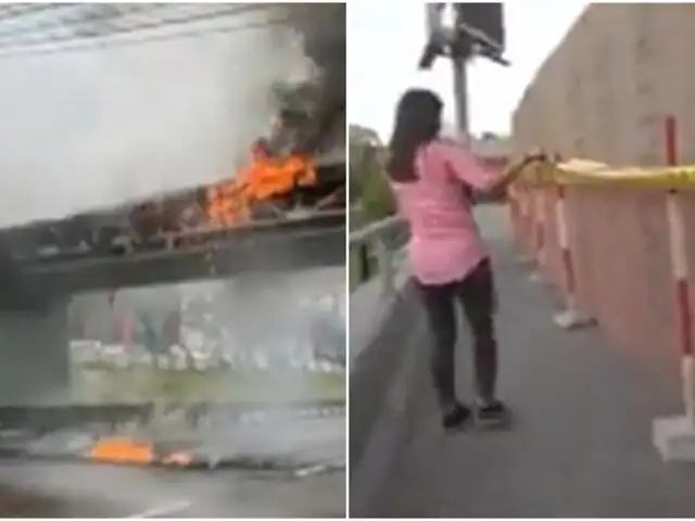 Incendio en puente de Vía Expresa: Luz del Sur anuncia corte de energía eléctrica por trabajos