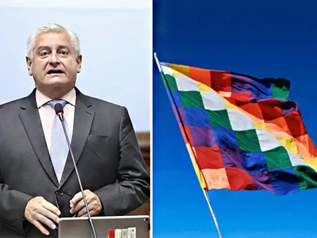 Congresista Lizarzaburu llama “Mantel de chifa” a bandera Wiphala