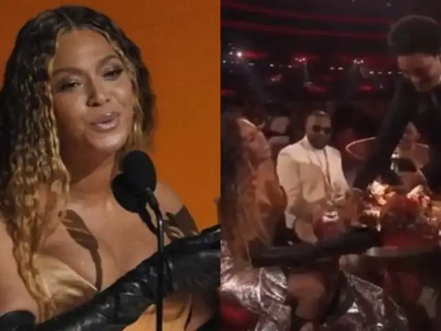 Grammys 2023: Beyoncé llega tarde a la ceremonia y le llevan su premio hasta la mesa