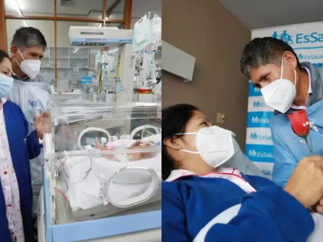 Cusco: trillizos prematuros se recuperan satisfactoriamente en hospital Adolfo Guevara de EsSalud