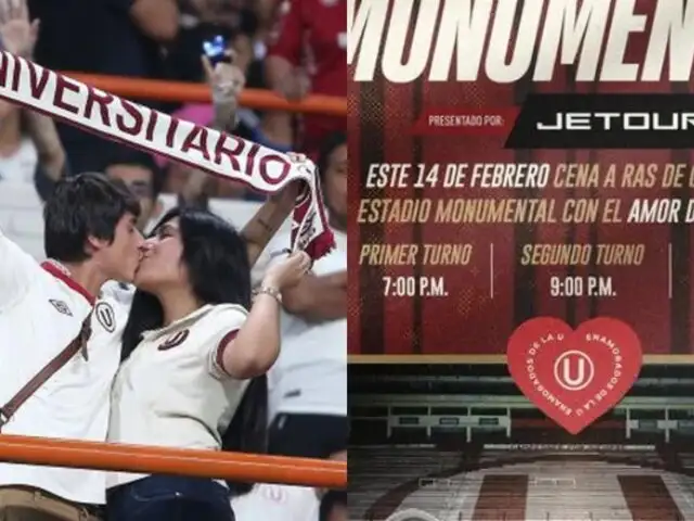 A solo S/600: Universitario de Deportes ofrece cena romántica a sus hinchas para este 14 de febrero