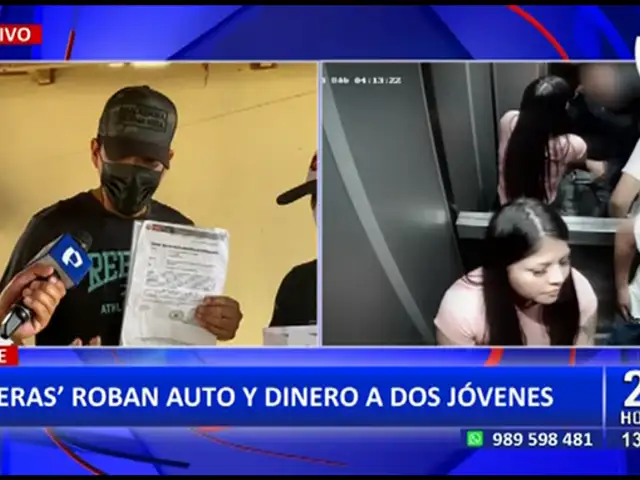 Miraflores: Jóvenes denuncian a “peperas” que les robaron su auto y dinero en efectivo