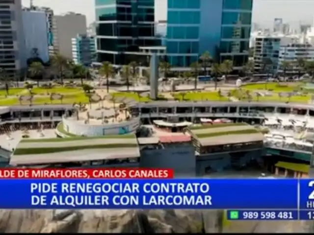 Alcalde de Miraflores busca renegociar contrato de alquiler con Larcomar