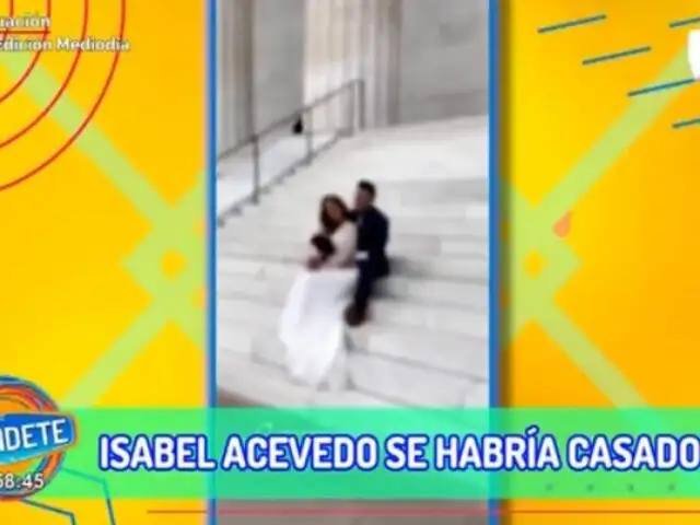 Isabel Acevedo se habría casado en EEUU con su novio Rodney Rodríguez: la sesión de fotos