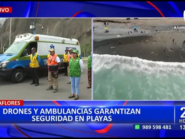 Miraflores: Refuerza seguridad con “drones” en playa Redondo