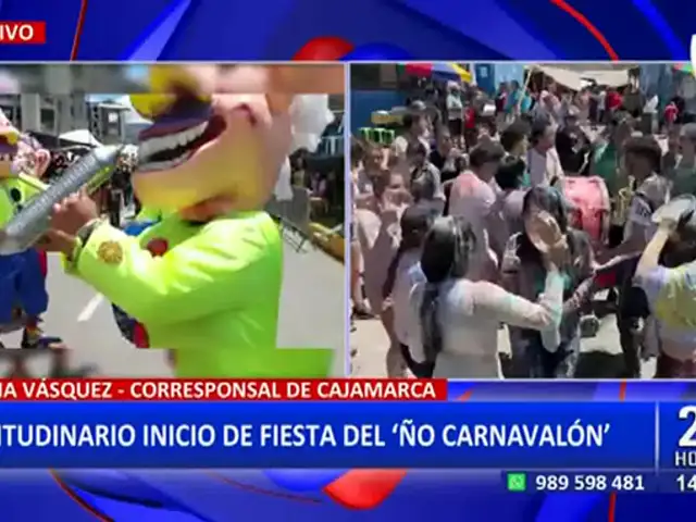 Carnavales en Cajamarca: Cientos de turistas celebran el “Ño Carnavalón” a lo grande