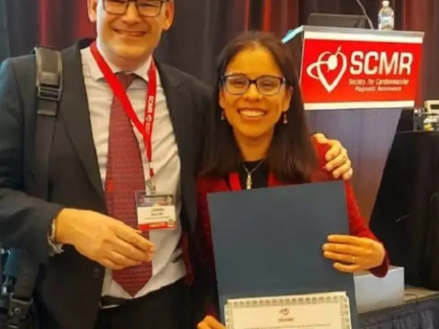 Cardióloga peruana recibe premio internacional por su trabajo en resonancia magnética cardíaca