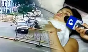 Dan de alta a joven que quedó herida en accidente en la avenida Brasil