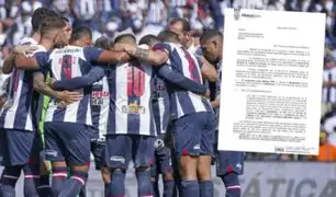 Alianza Lima envía carta notarial a la FPF por suspensión del partido ante Vallejo