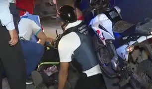 Motociclista sufre aparatoso accidente en la Panamericana Sur
