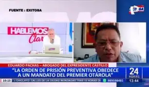 Abogado de Castillo:  "Orden de prisión preventiva obedece a un mandato del premier Otárola"