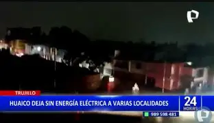 Fuertes lluvias provocan huaicos y dejan sin electricidad a pobladores en Trujillo