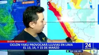 Senamhi advierte de lluvias en Lima durante los próximos días por ciclón Yaku