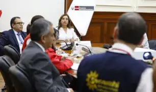 Presidenta Boluarte se reúne con el Consejo Nacional de Gestión del Riesgo de Desastres