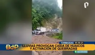 Yurimaguas: lluvias de más de 10 horas activan quebradas e interrumpen tránsito en carretera