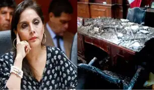 No hay heridos: se desploma parte del techo del despacho de la congresista Patricia Juárez