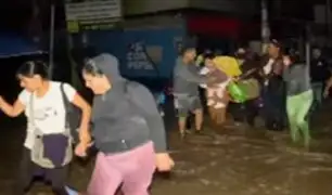 Chaclacayo: quebrada Los Laureles se activa y genera inundaciones en la Carretera Central