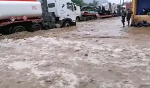 Chaclacayo: Carretera Central continúa inundada tras fuertes huaicos