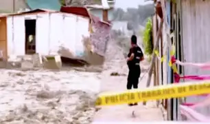Aumento del caudal del río Chillón deja varias casas en riesgo de desplomarse