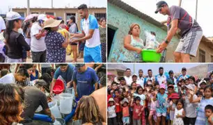 Trujillo: jugadores de Vallejo y Mannucci entregan ayuda a damnificados por intensas lluvias
