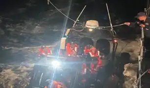 Marina de Guerra rescata a cuatro pescadores que llevaban seis días a la deriva