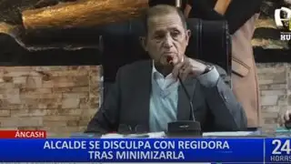 Alcalde de Huaraz se disculpa con regidora por humillarla en sesión de Concejo