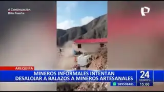 Arequipa: Mineros informales desalojan a balazos a mineros artesanales