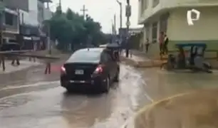 Calles de Piura se vuelven a inundar tras intensas lluvias