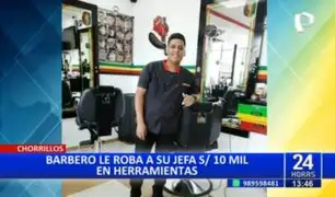 Chorrillos: Barbero extranjero roba a su jefa 10 mil soles en herramientas