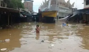 Intensas lluvias en Lambayeque y Piura activan quebradas e inundan viviendas