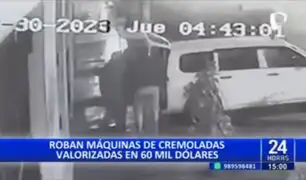Los Olivos: Delincuentes roban máquinas de cremoladas valorizadas en 60 mil dólares