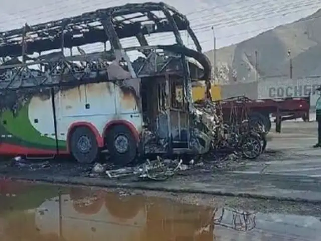 Panamericana Norte: al menos 10 personas murieron quemadas tras choque entre ómnibus y mototaxi