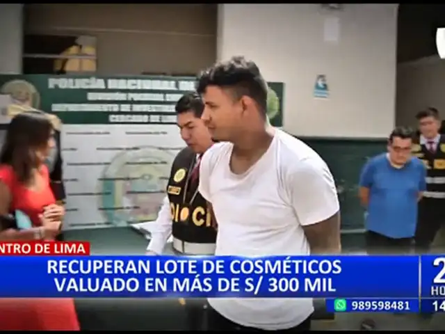 Centro de Lima: Delincuentes roban productos cosméticos valorados en más de S/ 300 mil