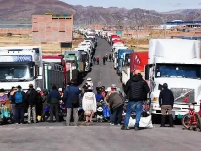 Sutran reporta bloqueos en 20 puntos de la red vial de Cusco y Puno