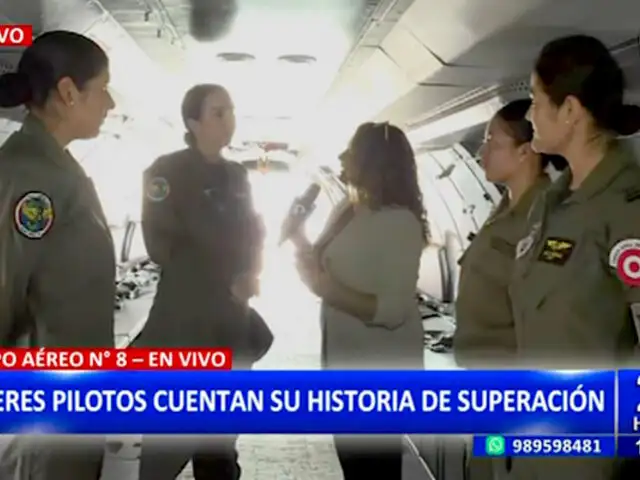 Mujeres piloto relatan su día a día en la Fuerza Aérea del Grupo N° 8