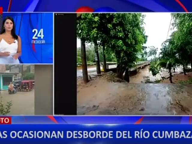 Región San Martín: desborde de río Cumbaza deja incomunicados a varios distritos
