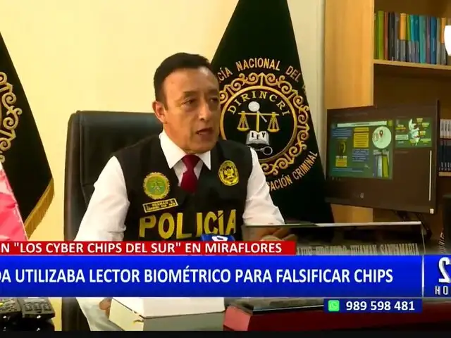 Policía Nacional desarticula banda criminal dedicada a la falsificación de Chips de celulares