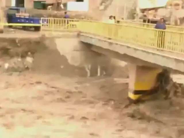 Puente Piedra: crecida del caudal del río Chillón amenaza estructura del puente Ensenada