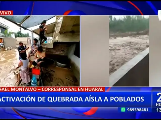 Huaral: Huaico afecta a pobladores de Palpa, Huacho Chico, Huayan, Cuyo, entre otros