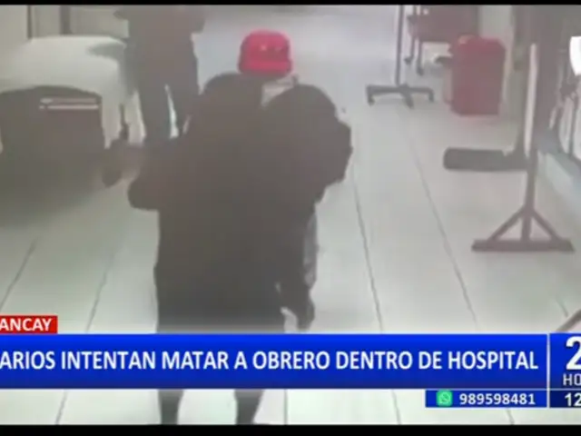 Chancay: sicarios ingresan a hospital para intentar asesinar a un obrero que era atendido