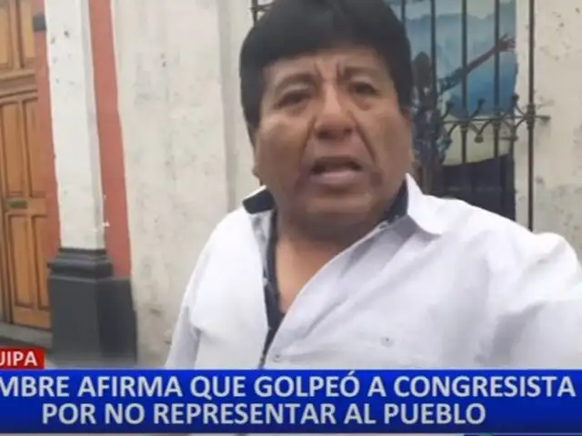 Arequipa: hombre envuelto en escándalo con congresista detalla motivos de agresión