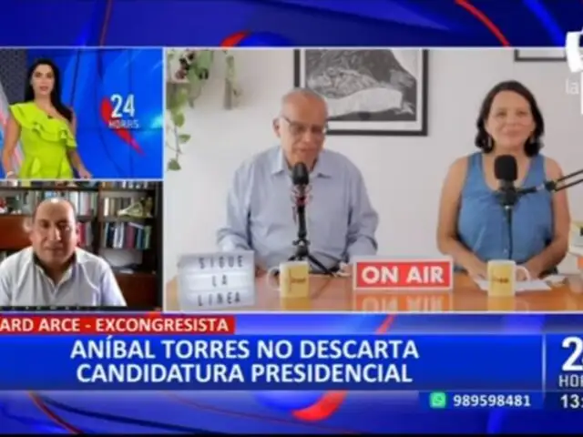 Arce sobre posible candidatura de Aníbal Torres: "En este momento debe responder a la justicia"