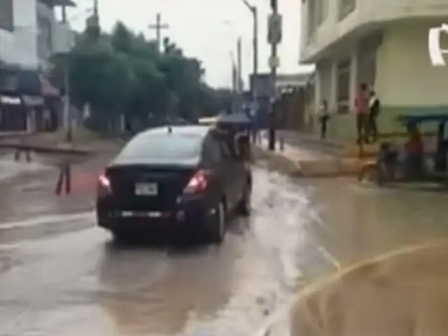 Calles de Piura se vuelven a inundar tras intensas lluvias