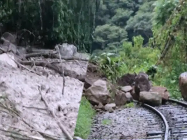 Cusco: servicio de tren a Machu Picchu queda suspendido por deslizamientos