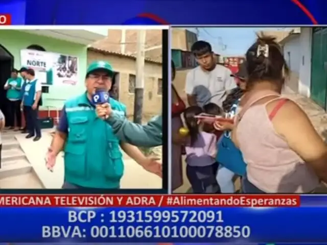 Trujillo: Panamericana Televisión y ADRA llevan ayuda humanitaria a AA. HH.