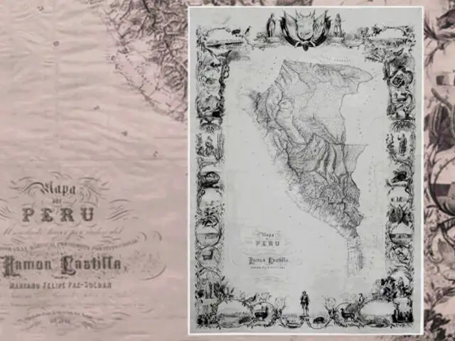 Restauran Mapa del Perú de 1862 mandado a elaborar por Ramón Castilla